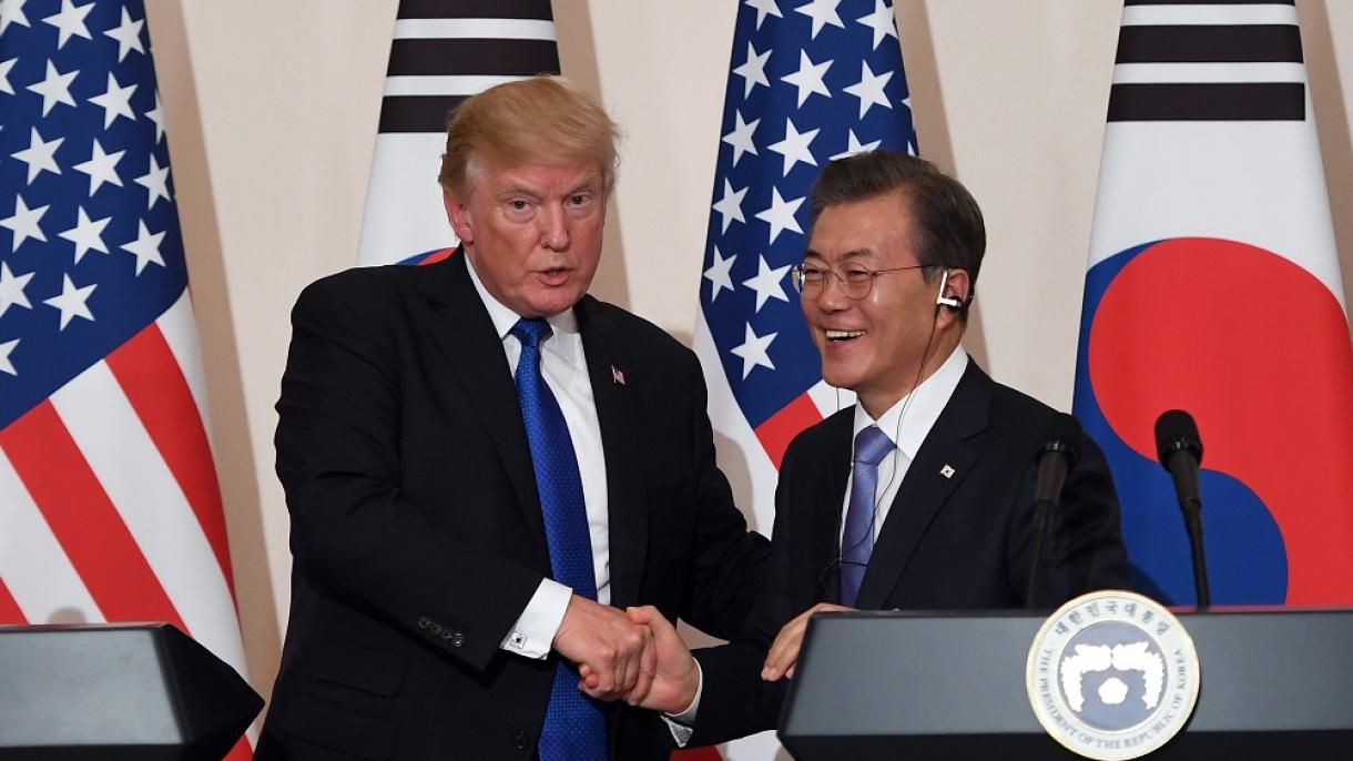 Трамп Түштүк Кореянын президенти менен сүйлөштү