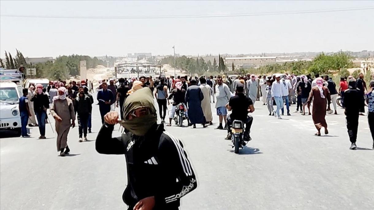 تعداد کشته‌شدگان در تظاهرات اعتراضی در منبج به 8 نفر رسید