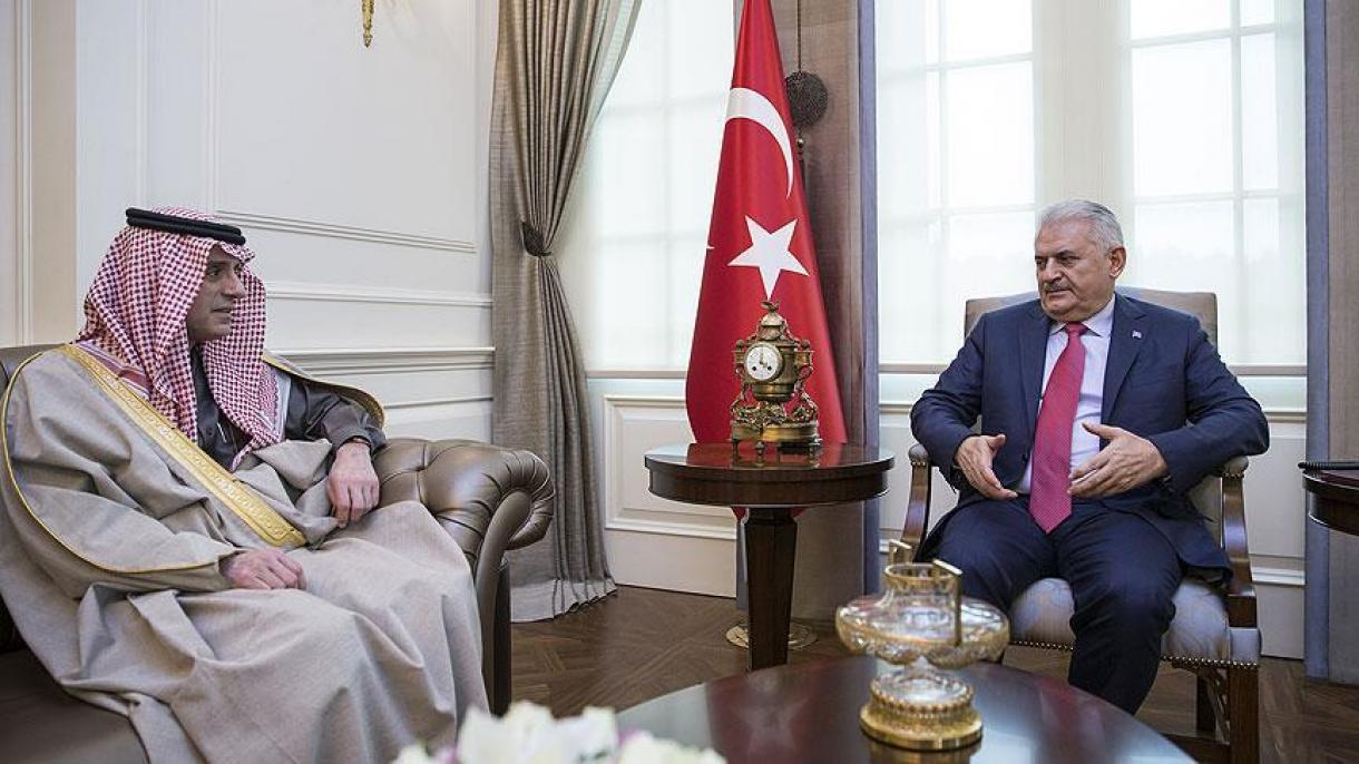 دیدار نخست وزیر ترکیه با وزیر خارجه عربستان سعودی