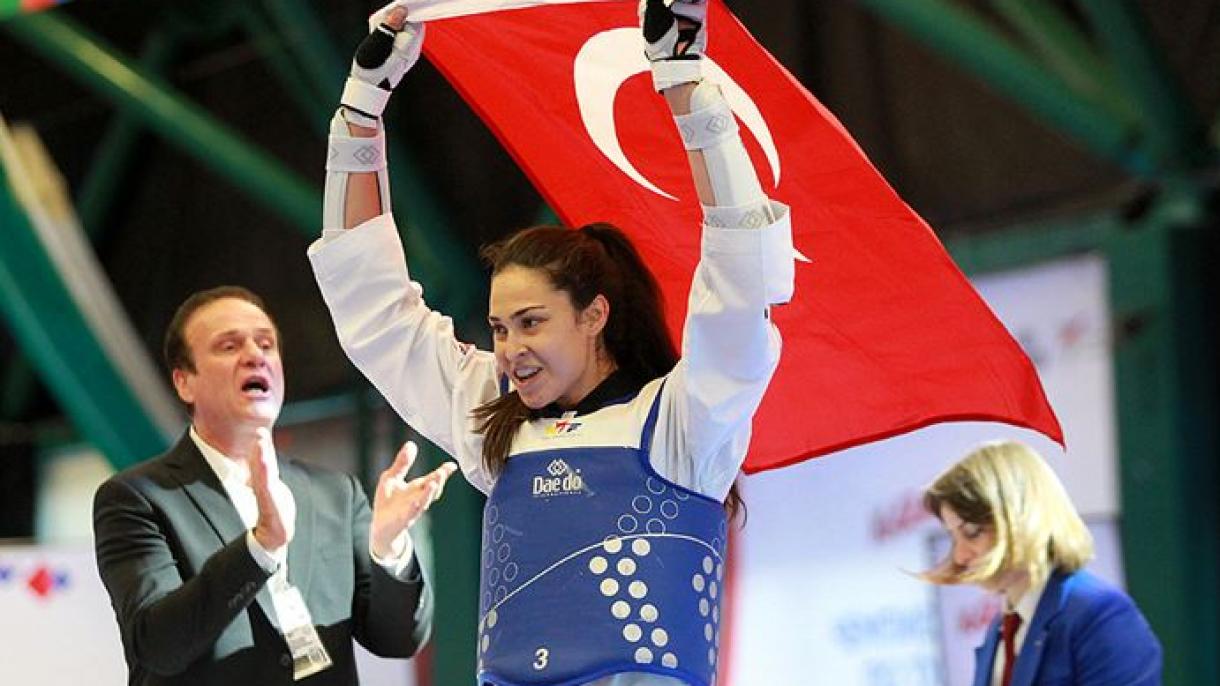 A Taekwondo Világbajnokságon  Yaman török válogatott sportoló aranyérmet szerzett
