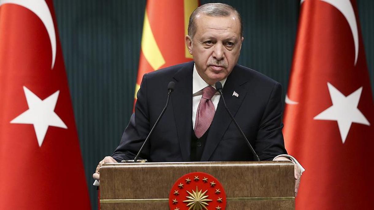ایردوغان: عفرین گه کیرماقچی بولگن تروریستلر برطرف ایتیلدیلر