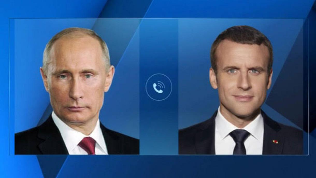 Putin va Makron Ukraina sharqidagi vaziyatni muhokama qildi