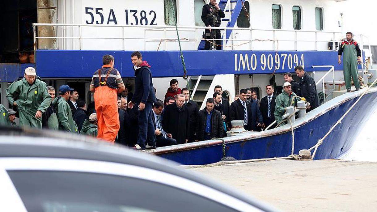 Erdoğan a ieşit ieri la pescuit cu pescarii din Istanbul