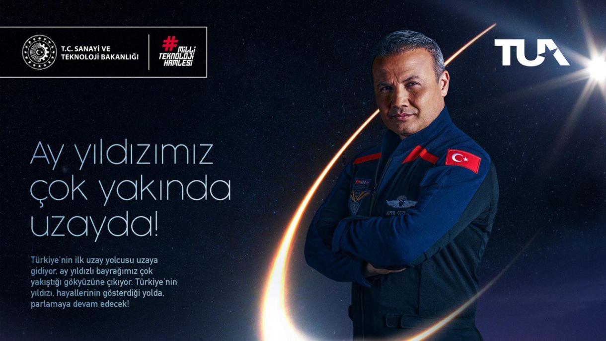 El primer pasajero espacial de Türkiye será enviado al espacio el 9 de enero
