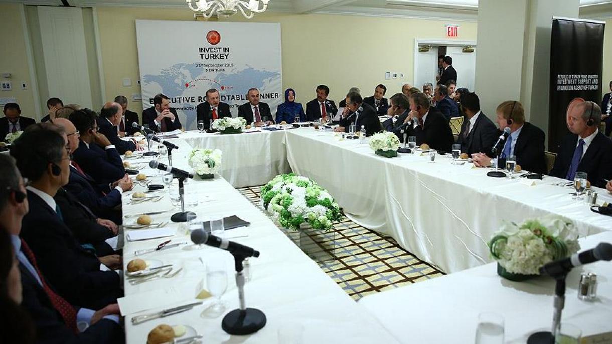 El presidente Erdogan se reúne con los CEOs de más de 30 corporaciones en Nueva York