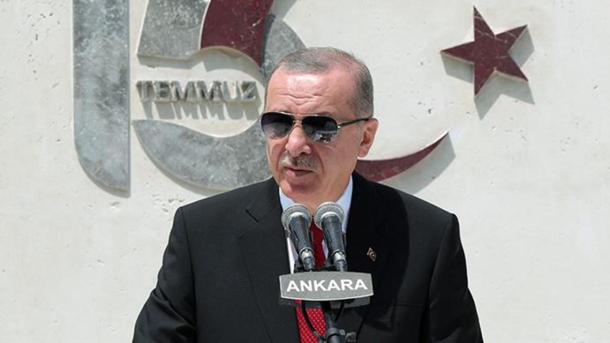 جمهور باشقانی اردوغان:"15 ژوئیه سیرا‌دان بیر چئوریلیش جهدی دئییلدی"
