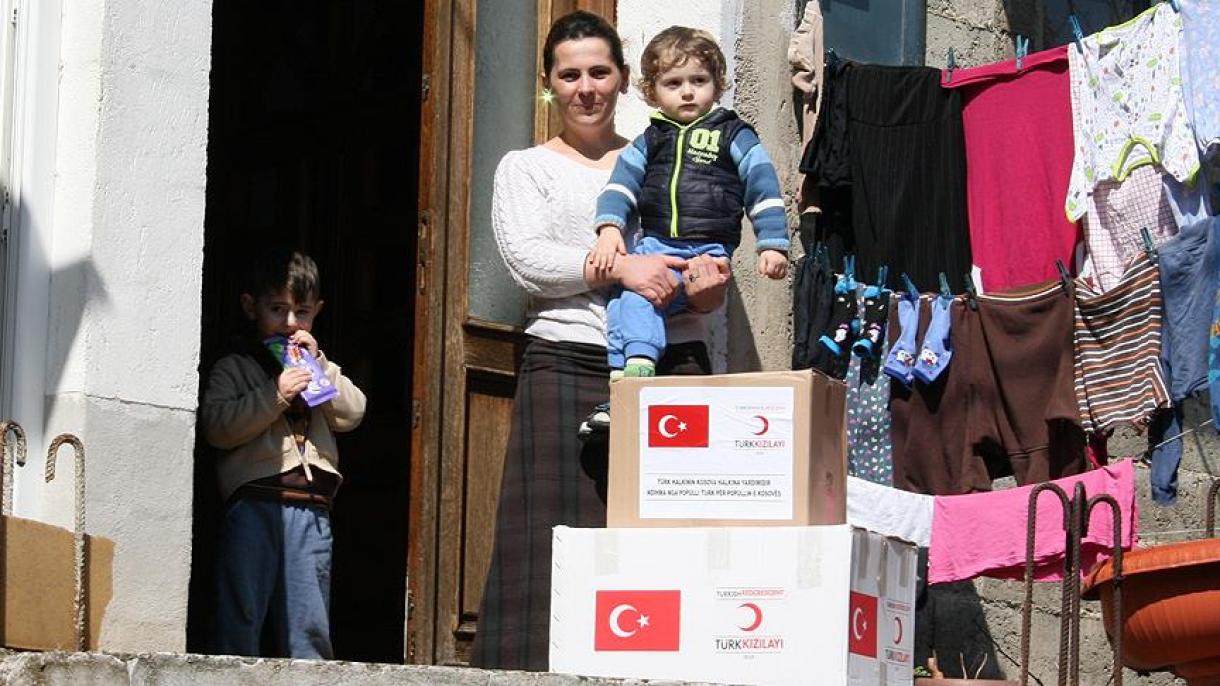 Түркия Косовоға гуманитарлық жәрдем беруде