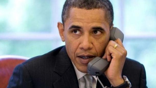 美国总统奥巴马与德国总理默克尔电话会晤