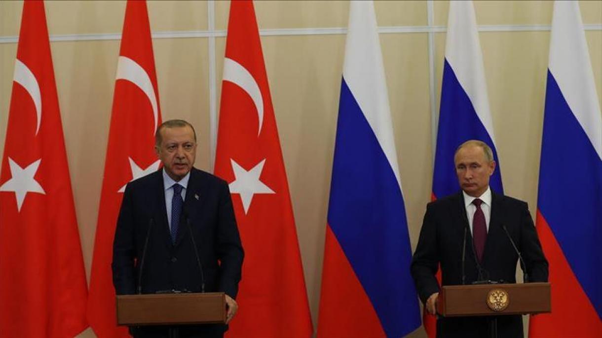 Erdogan e Putin realizaram uma conferência de imprensa conjunta