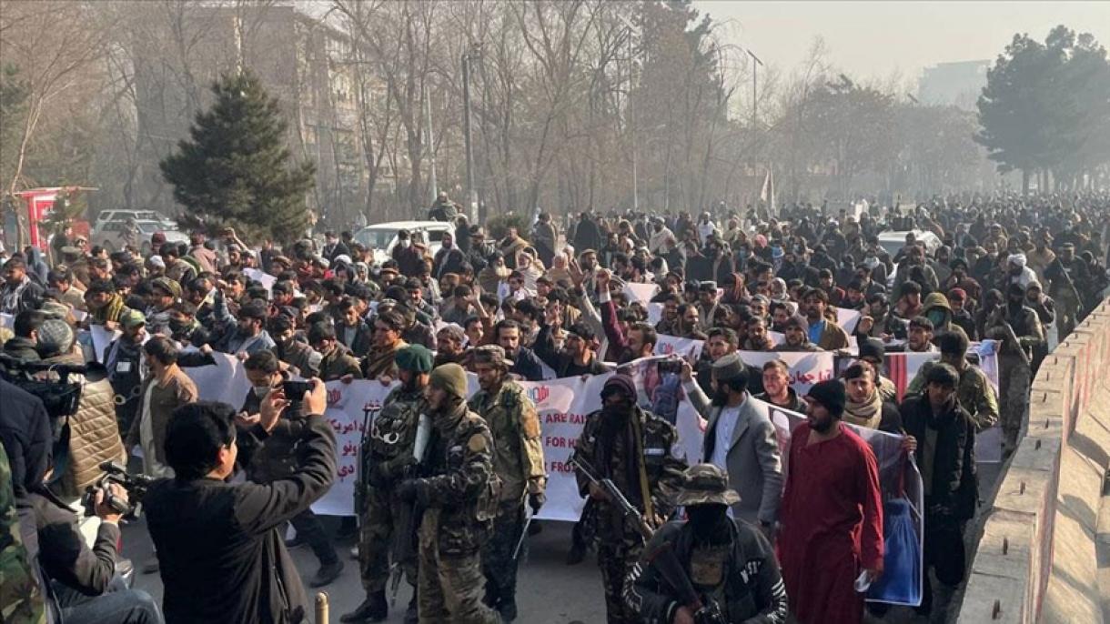 برگزاری تظاهرات اعتراض‌آمیز در افغانستان