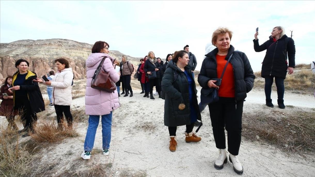 Moldovalı turistlər payızda da Kapadokiyanı gəzdilər
