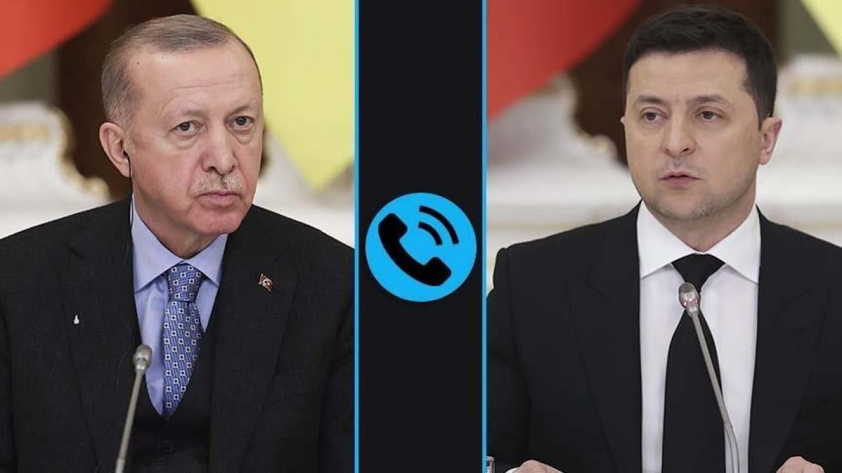 ئەردوغان زېلېنىسكىي بىلەن تېلېفونلاشتى