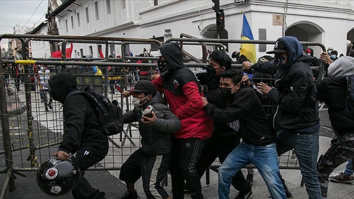 ایکواڈور میں حکومت مخالف مظاہرے،18 افراد گرفتار