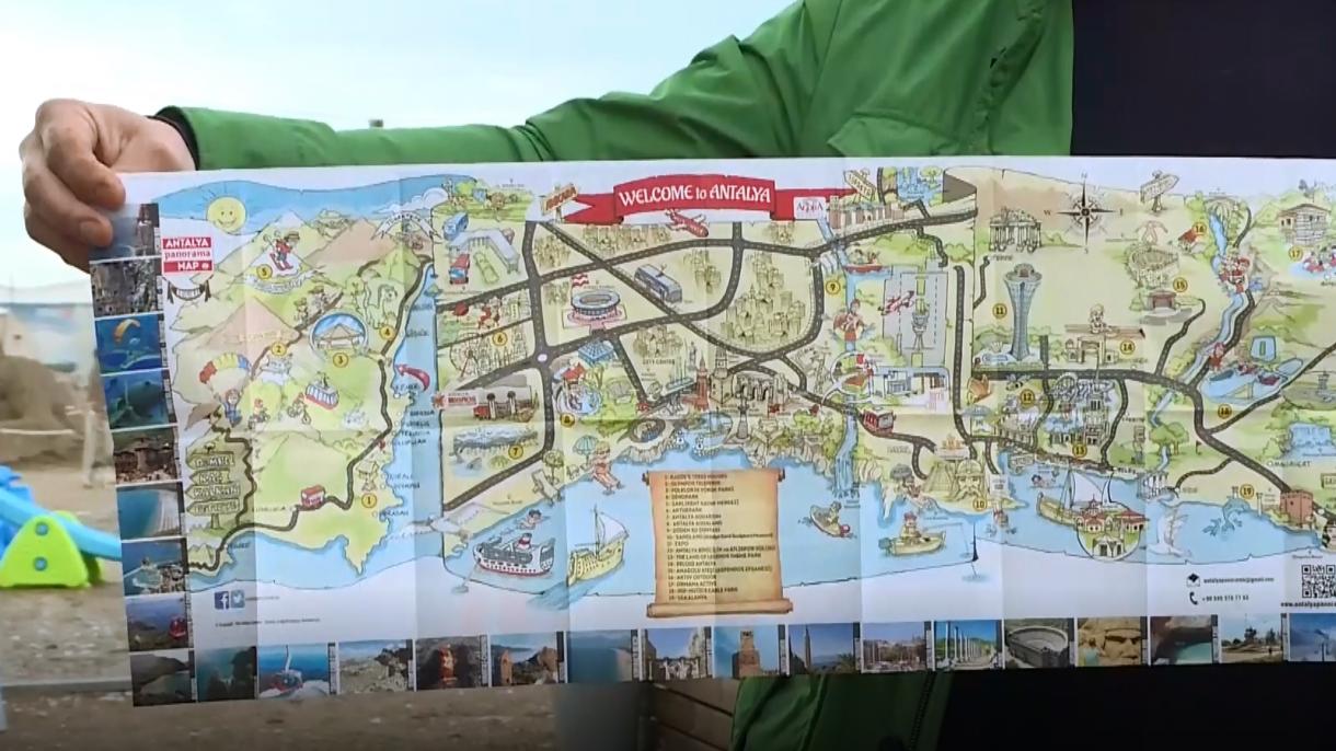 Diseñado un mapa divertido para los turistas en Antalya