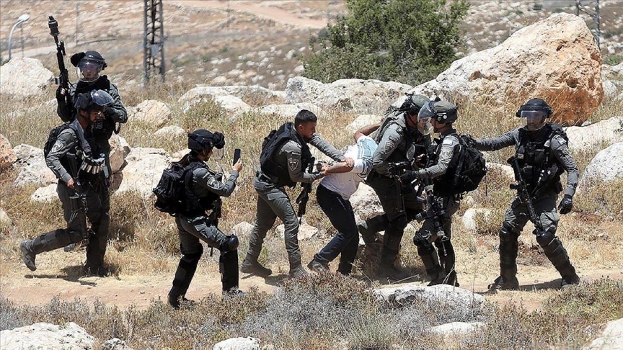 اسرائیل کوچلری اونلب فلسیطینلیک نی قولگه آلدی
