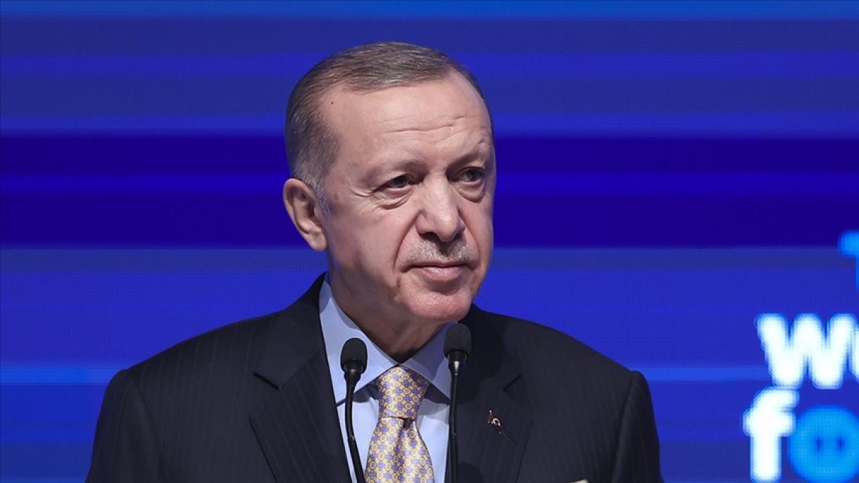 Erdoğan elnök felszólalt a „TRT World Forum 2023” rendezvényen