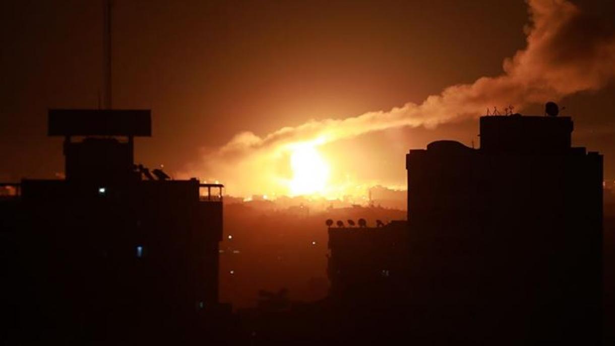 اسرائیل غزه نی بمباران قیلدی