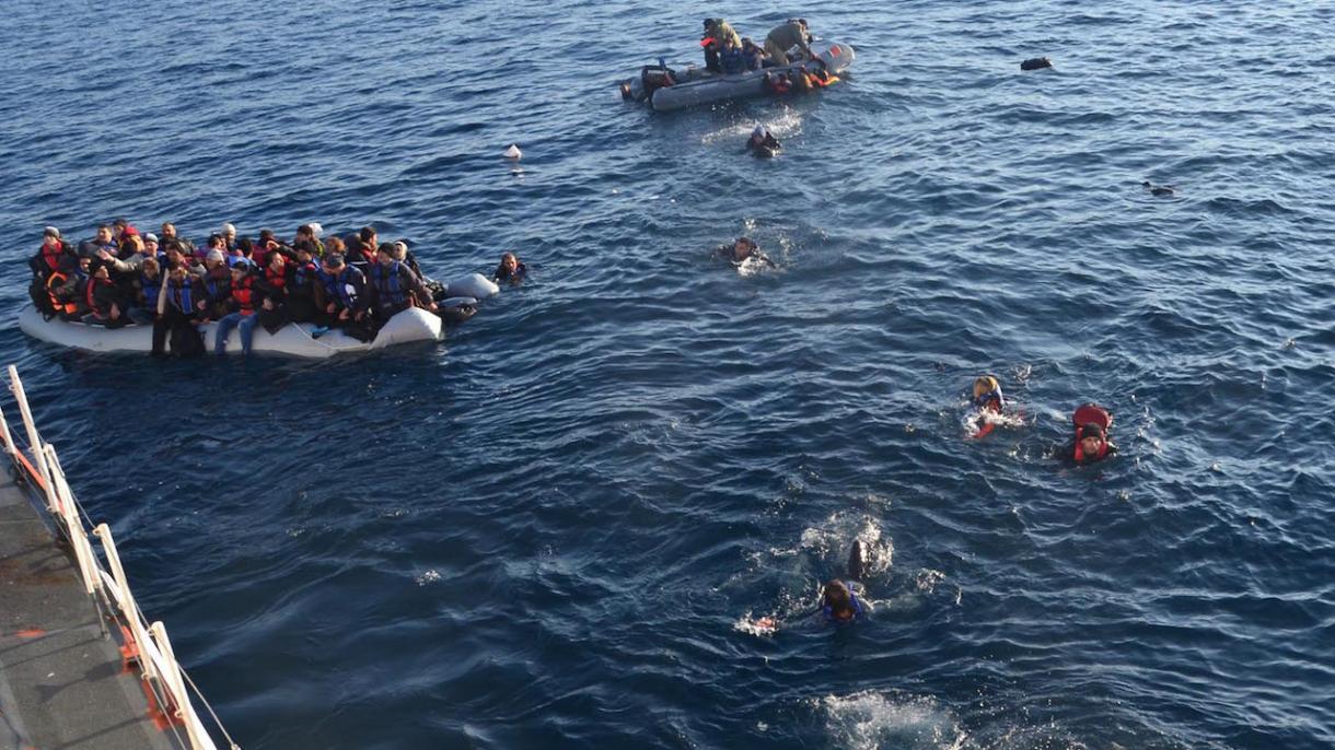 74 migránst vetett partra a víz a csempészközpontnál