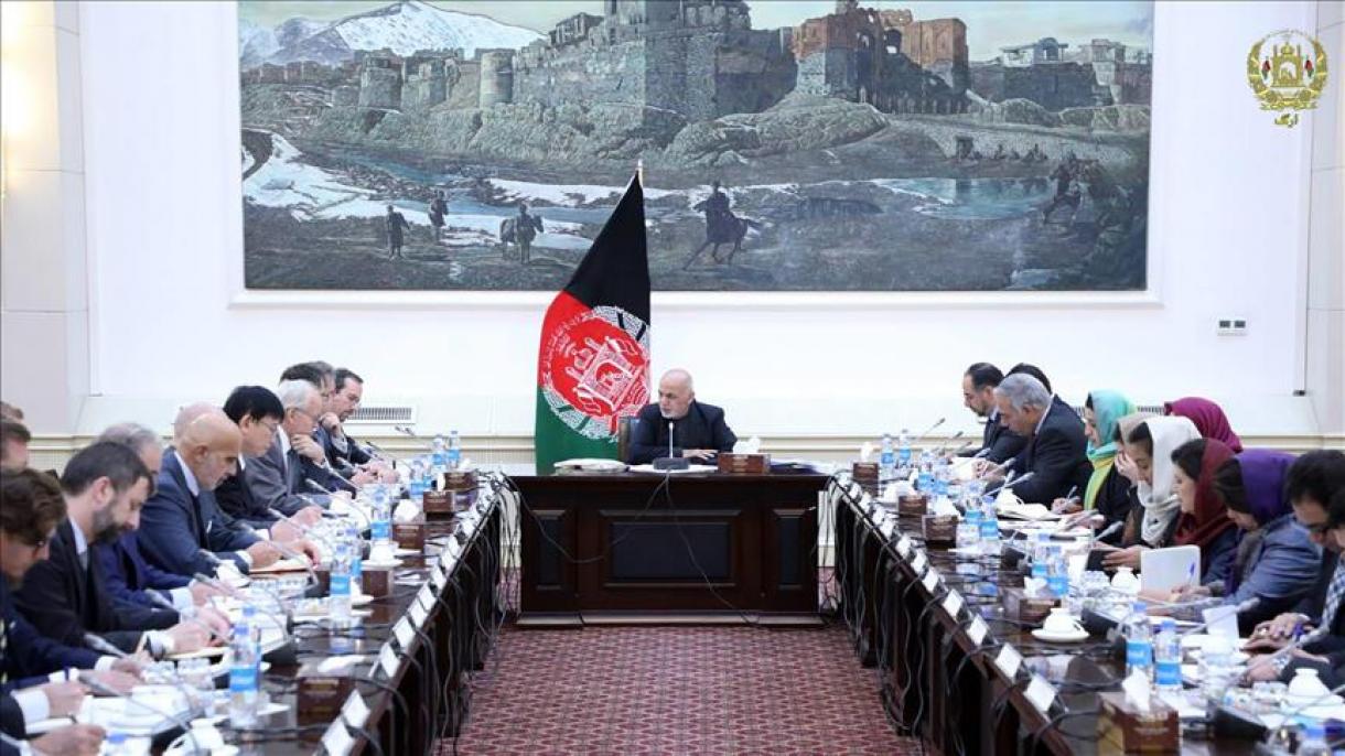 دیدار رئیس جمهور افغانستان با سفیران کشورهای عضو اتحادیه اروپا