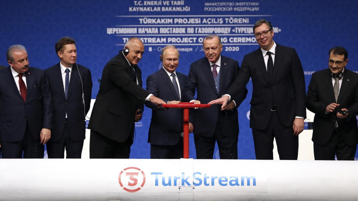 مراسم افتتاح خط لوله گاز "جریان تورک" در استانبول