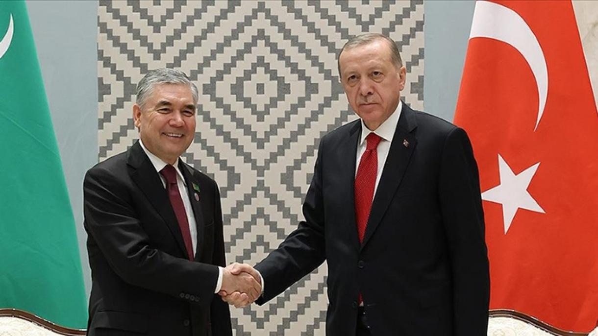 Prezident Erdogan, Gurbanguly Berdimuhamedow Bilen Duşuşdy