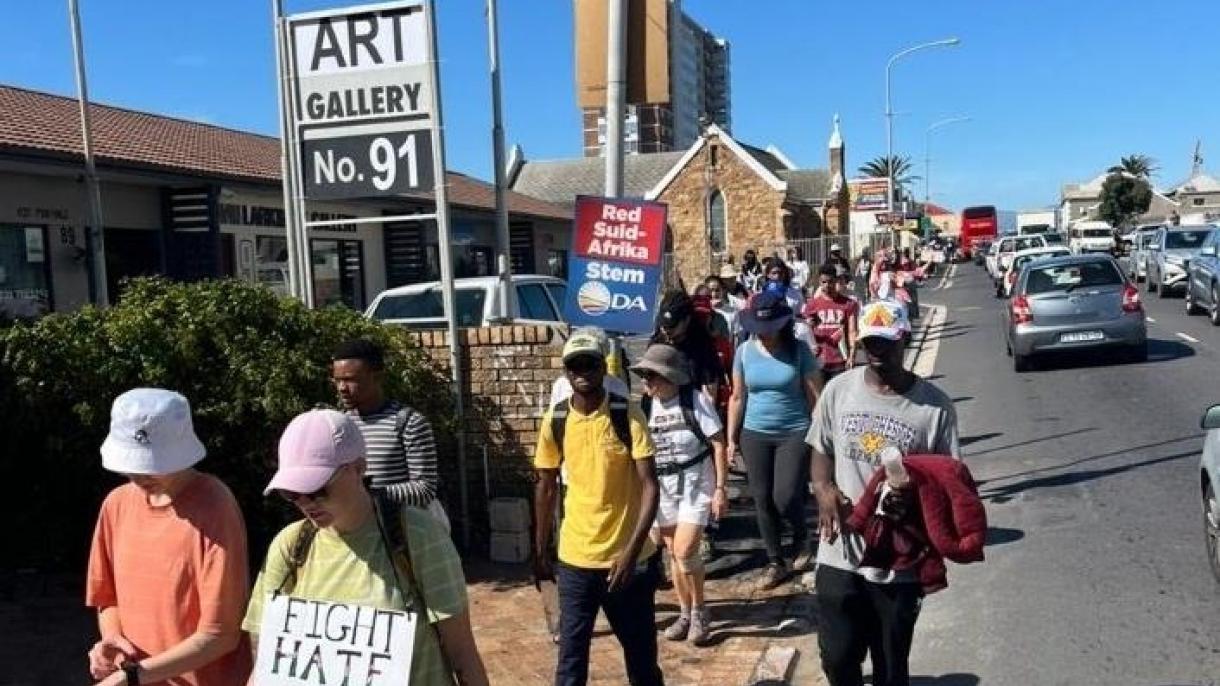جنوبی افریقہ میں غزہ کے حق میں 41 کلو میٹر طویل پیدل مارچ