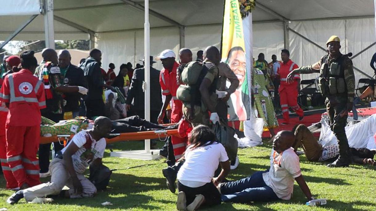 津巴布韦总统竞选集会发生炸弹袭击 8人受伤