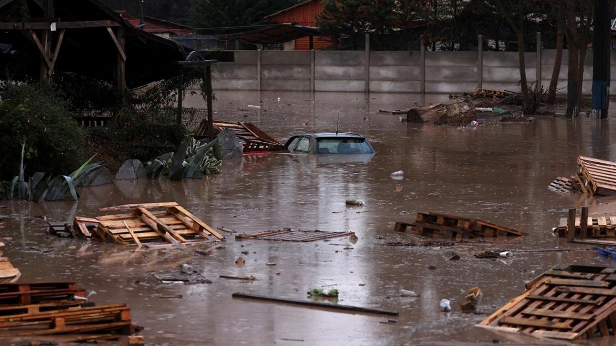 智利发生洪灾