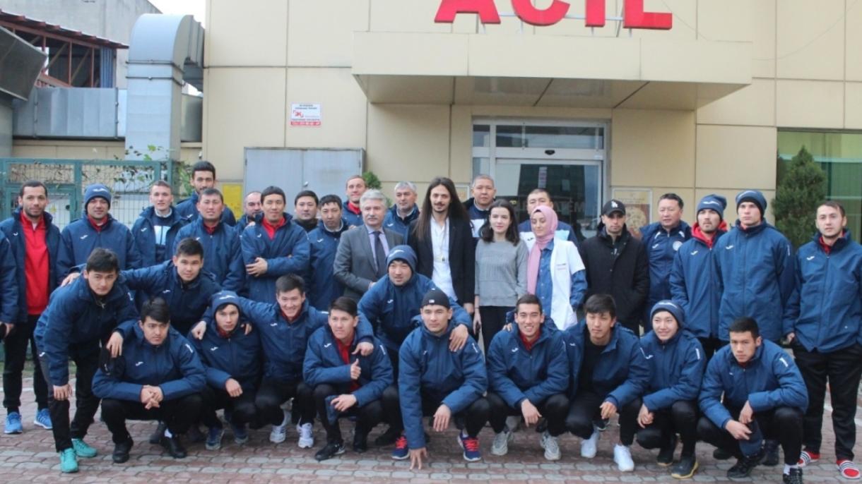 Кыргызстандын "Алга" футболдук командасы Самсунда