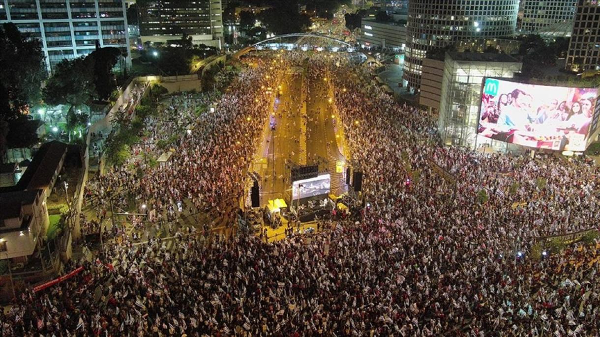 7 milhões de pessoas participaram nos protestos em Israel contra a reforma judicial