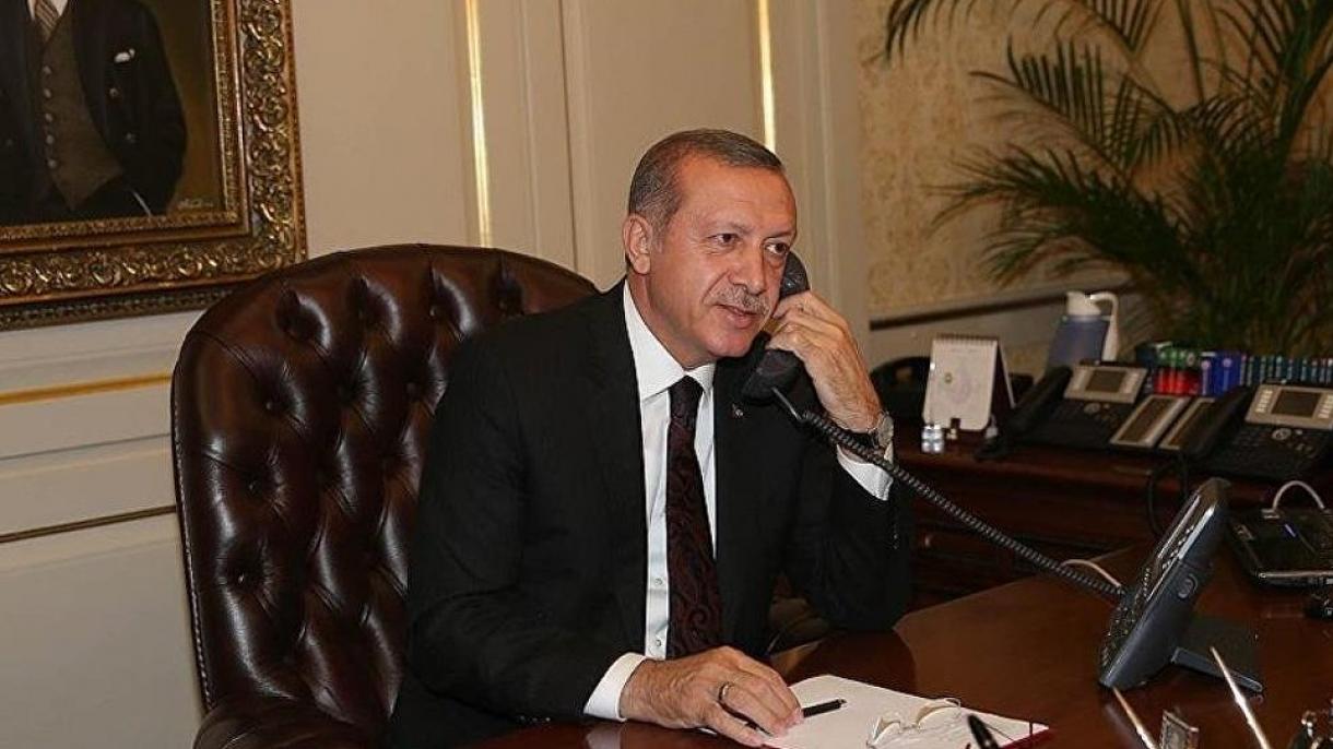 اردوغان, میشل بیلن تلفن آرقه لی گپلشدی