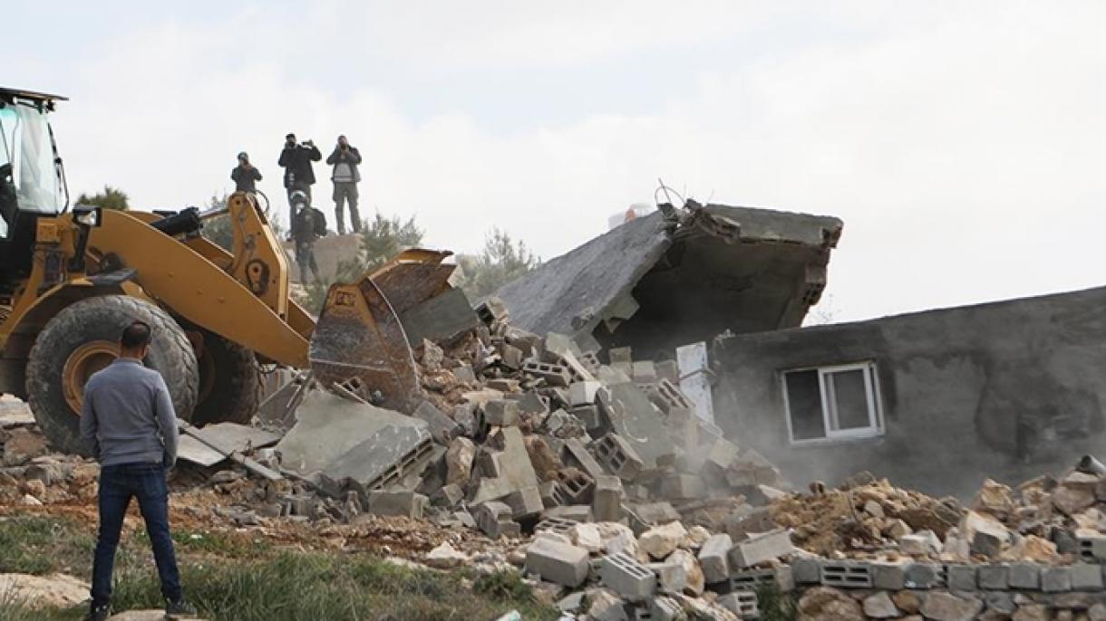 以色列军队拆毁巴勒斯坦囚犯住房