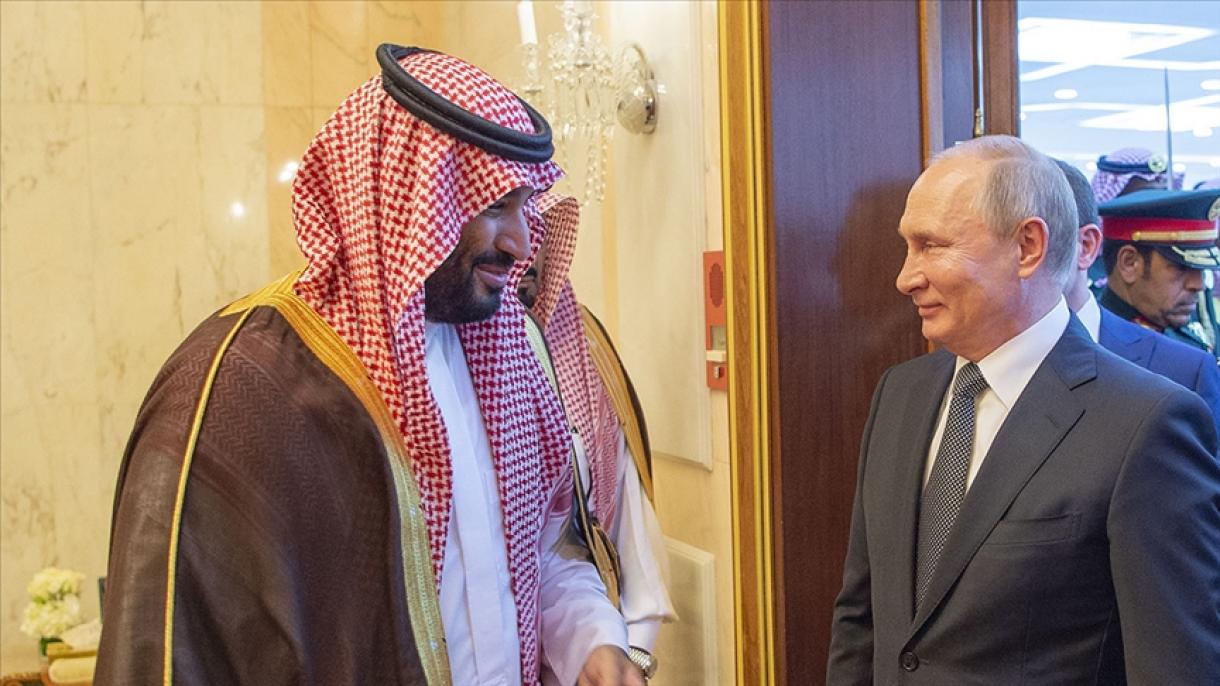 普京和沙特王储萨勒曼举行会晤