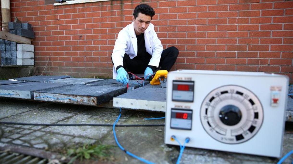 ساخت بتن ضدیخ توسط یک دانشجوی ایرانی در ترکیه