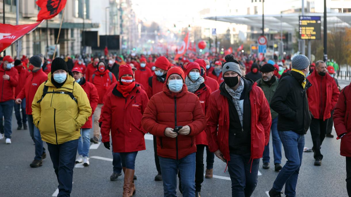 Belgique : manifestation à Bruxelles pour défendre le pouvoir d’achat