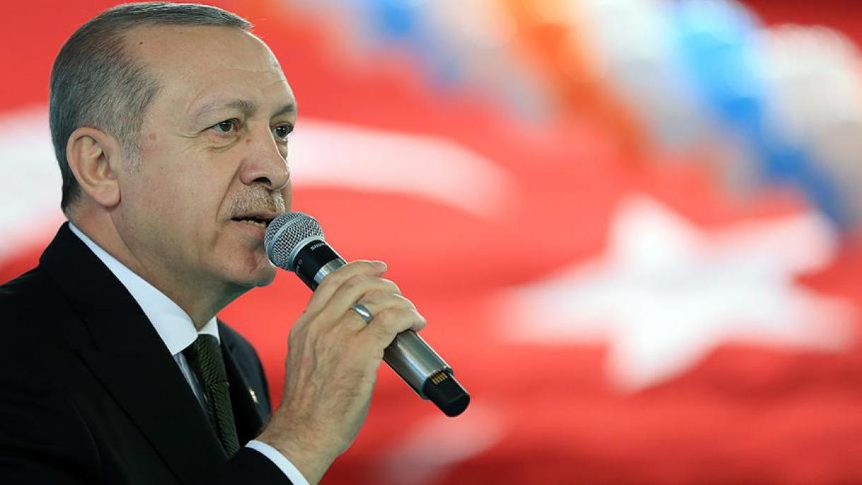 Mensagem de apoio do Presidente Erdogan para a luta contra o FETÖ