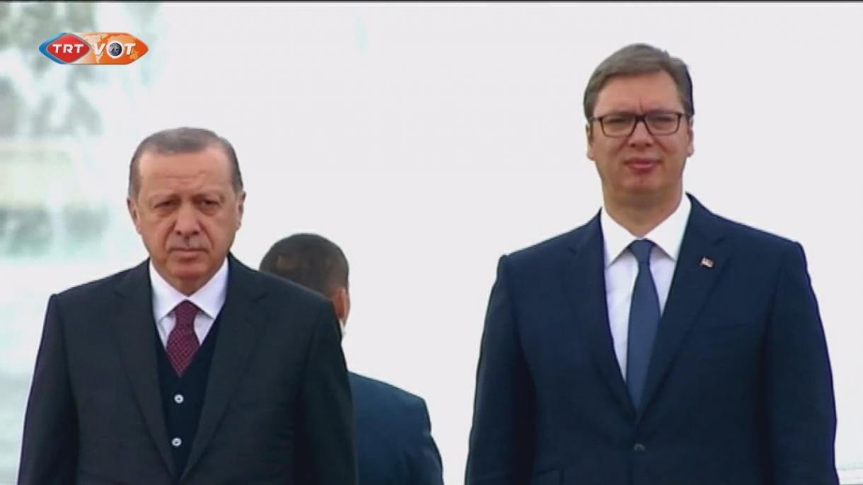 Szerbiában tartózkodik Erdogan