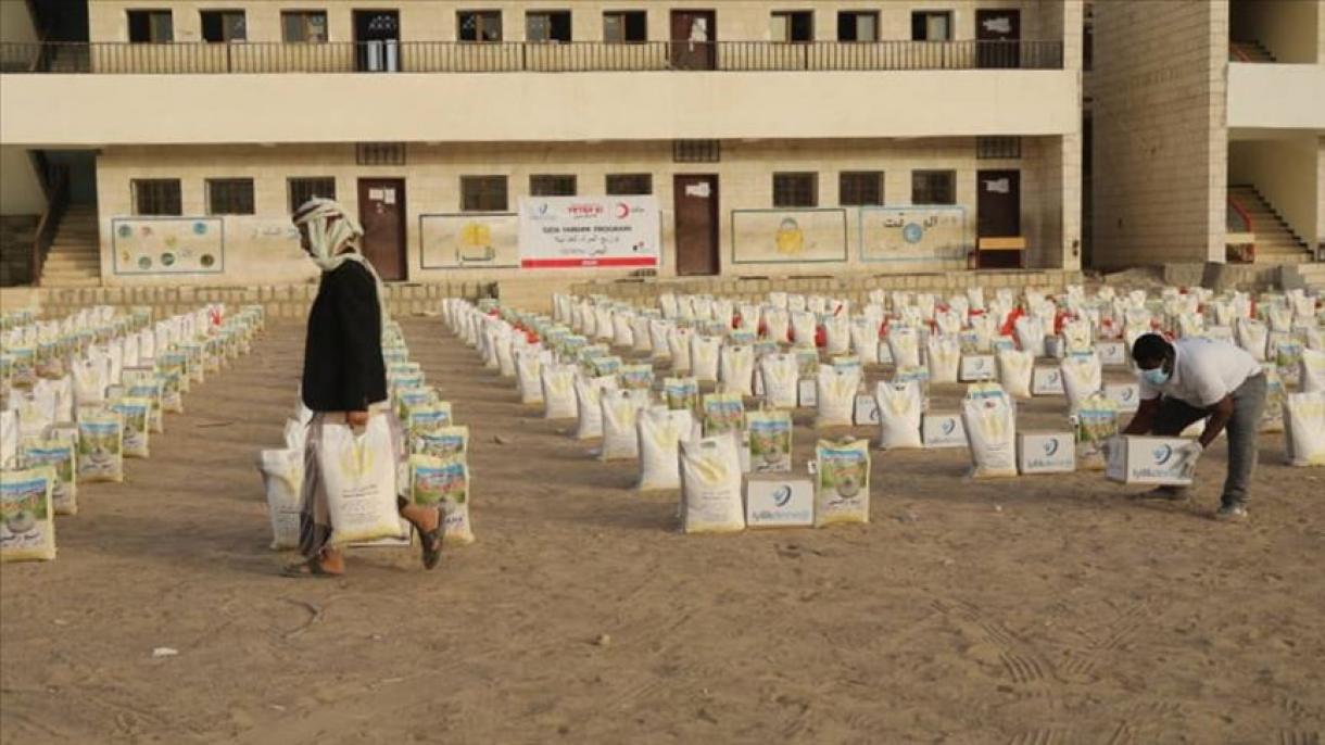 15 ezer jemeni részesült törökországi alapítványok ramadáni segélyeiből