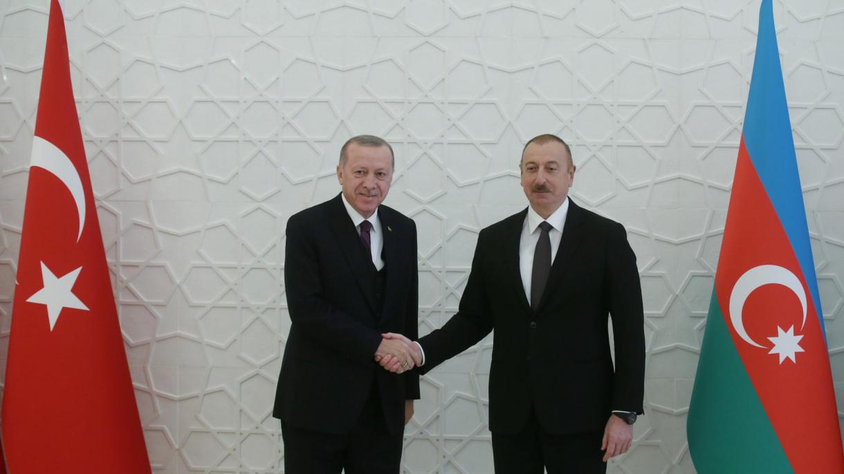 Aliyev expressa seu agradecimento pelo apoio do Presidente Erdogan