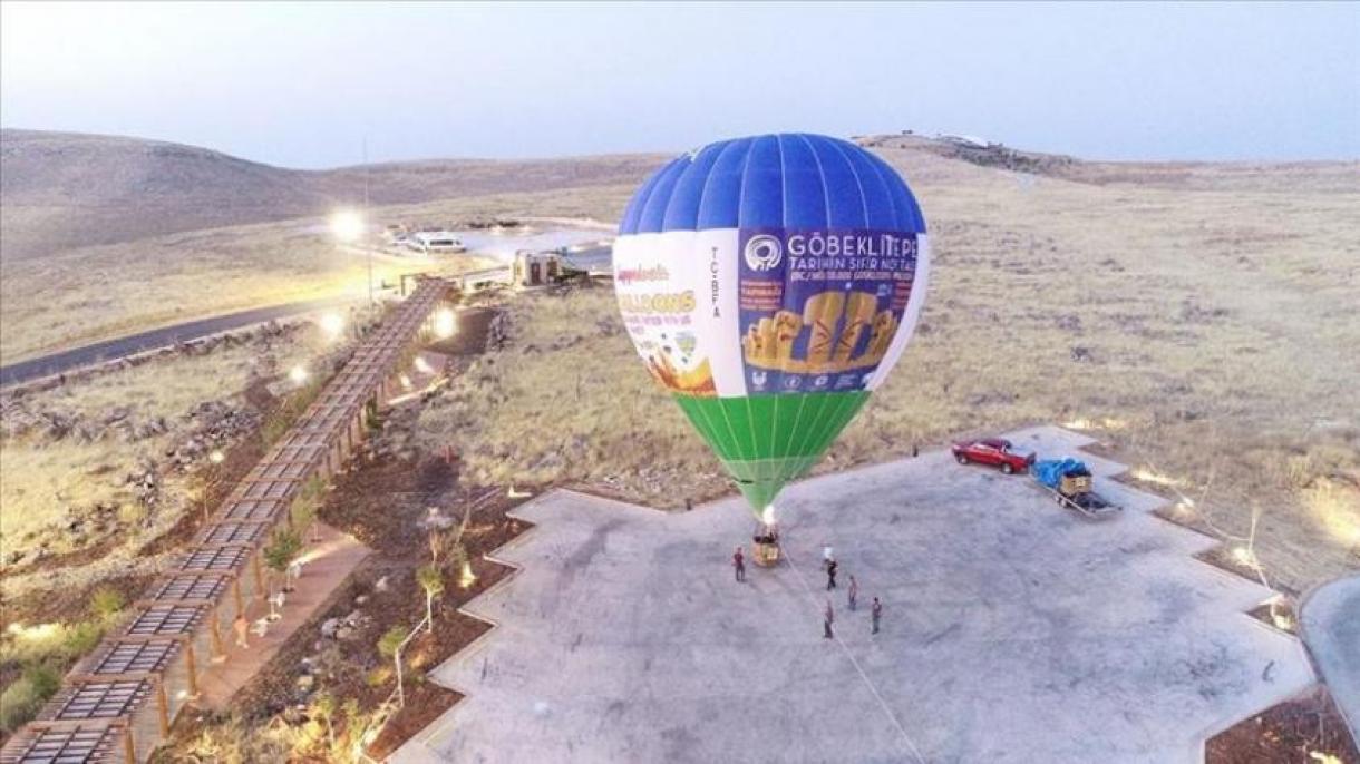 O primeiro balão de ar quente decola em Göbeklitepe