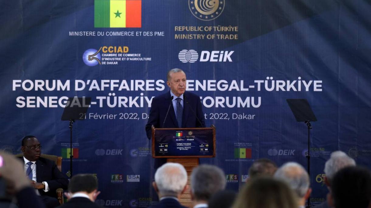Президент Режеп Таййип Эрдоган Түркия - Сенегал бизнес форумунда сөз сүйлөдү