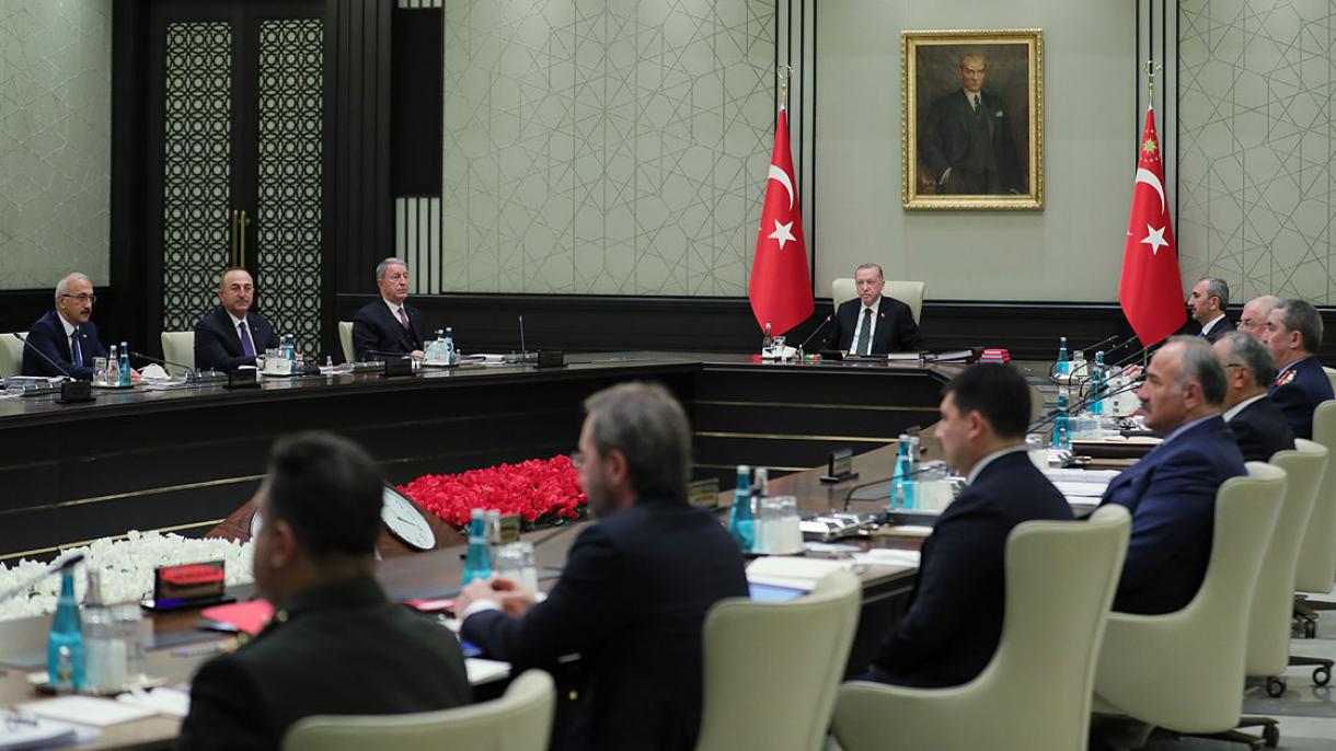 Состанок на Советот за национална безбедност под претседателство на претседателот Ердоган