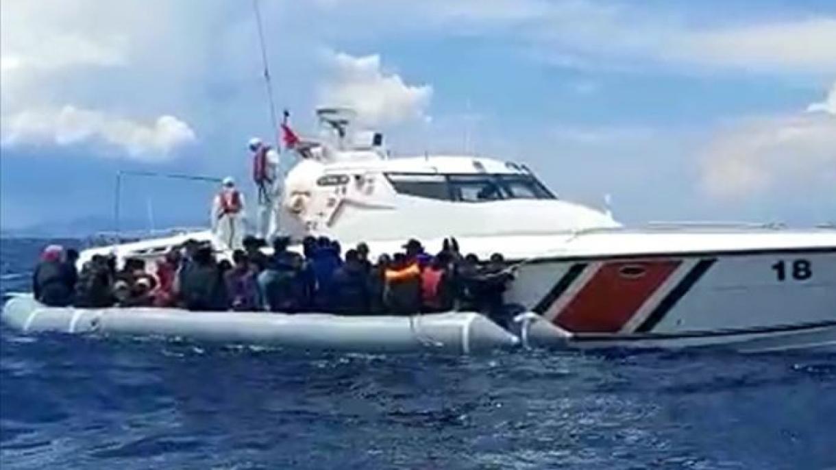 نجات پناهجویان رانده شده توسط گارد ساحلی یونان، از سوی ترکیه