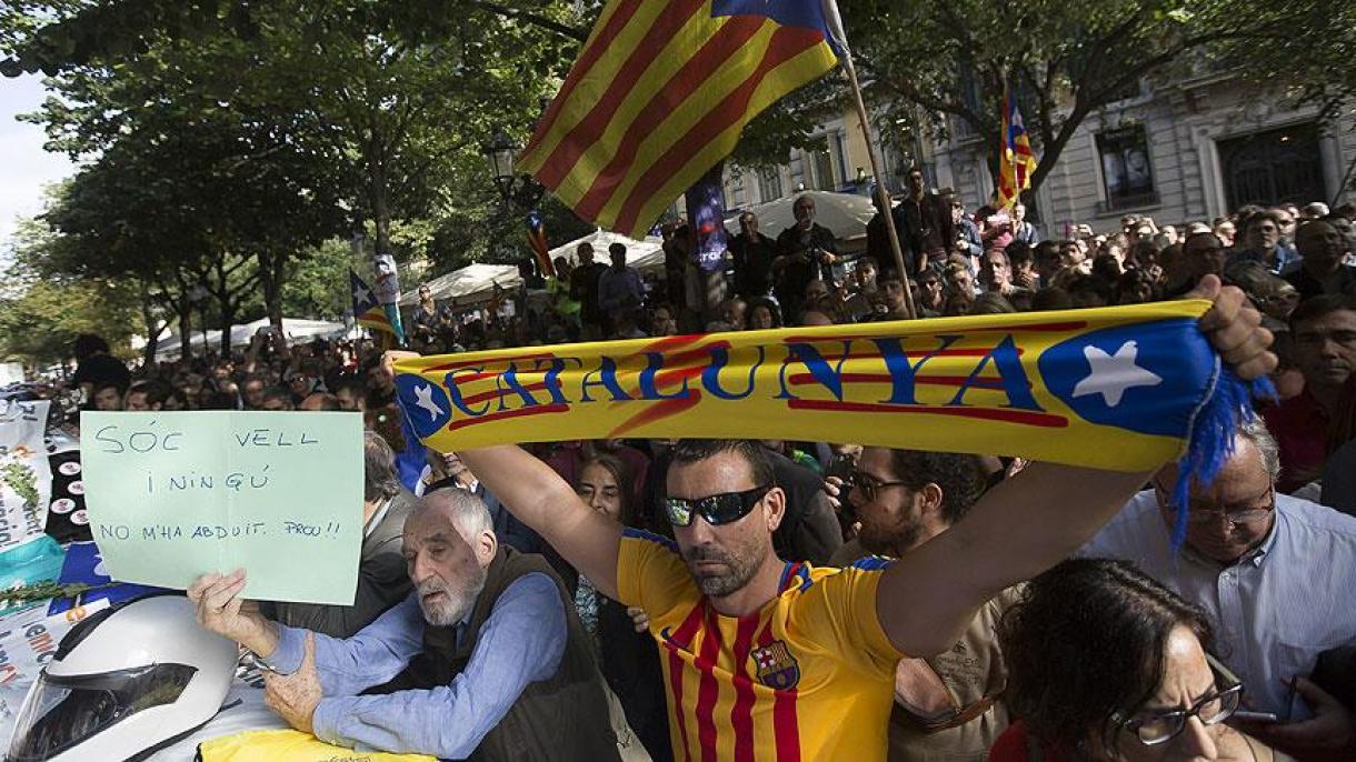 Manifestación en Barcelona por el 1-0 se salda sin detenidos por parte de Mossos
