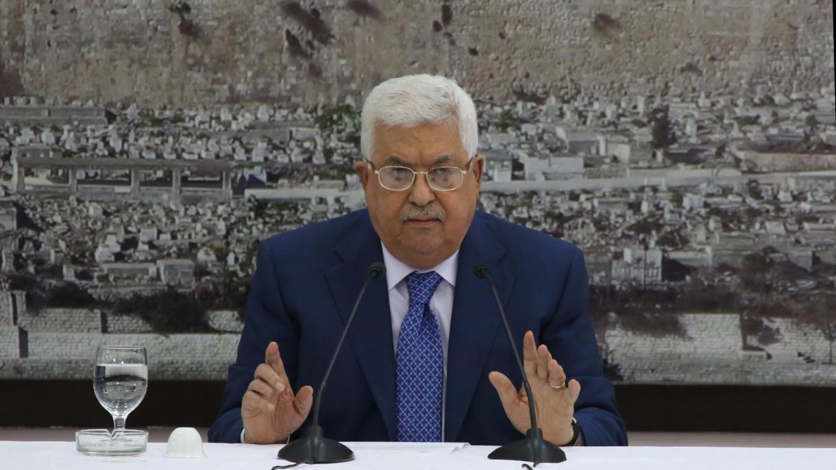 فلسطین دولت رهبری محمود عباس، خلق ارا جمعیتدن قتل عام نی توخته تیشینی سوره دی