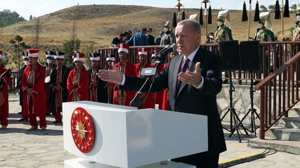 Președintele Erdogan a participat la un eveniment prilejuit de aniversarea Victoriei de la Malazgirt