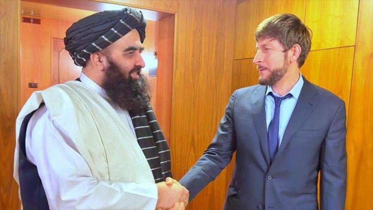 دیدار سرپرست وزارت خارجه دولت موقت طالبان با مشاور پوتین