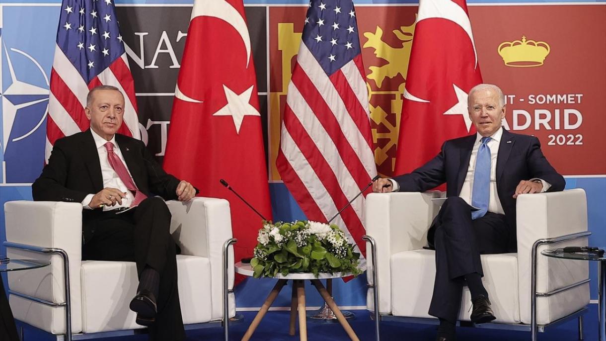 اظهار امتنان بایدن از اردوغان در جریان دیدار دوجانبه