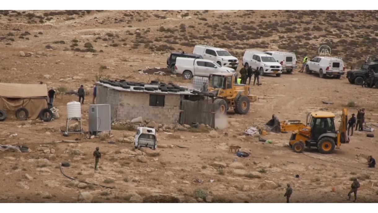 تخریب خانه 8 فلسطینی توسط نظامیان اسرائیل