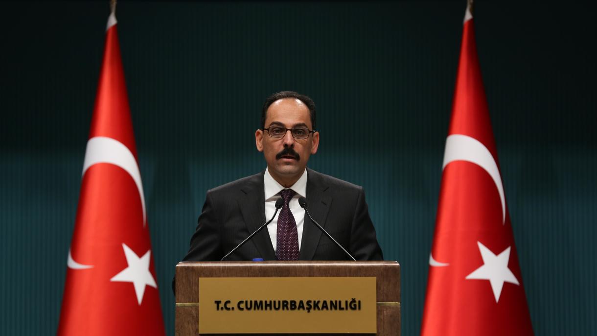 İbrahim Kalın özәl televiziya kanallarından birinə müsahibә verib